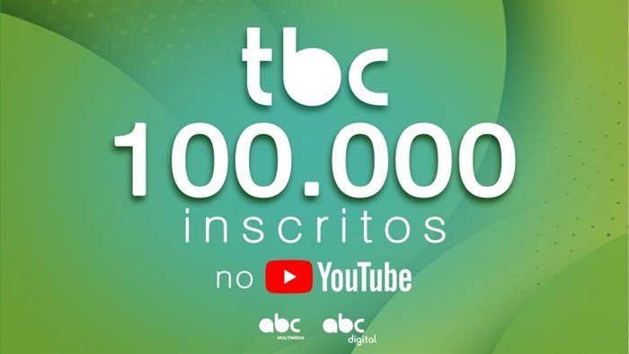 Canal da TBC no YouTube atinge de 100 mil seguidores