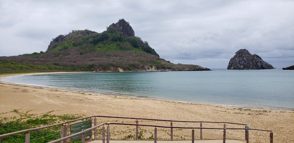 Praia do Sueste é interditada após criança ser atacada por tubarão, em Fernando de Noronha