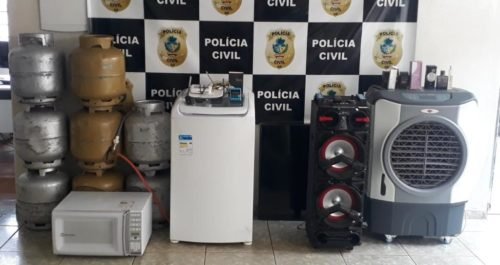 Homem é preso em Goiatuba por receptação de eletrodomésticos e botijões de gás